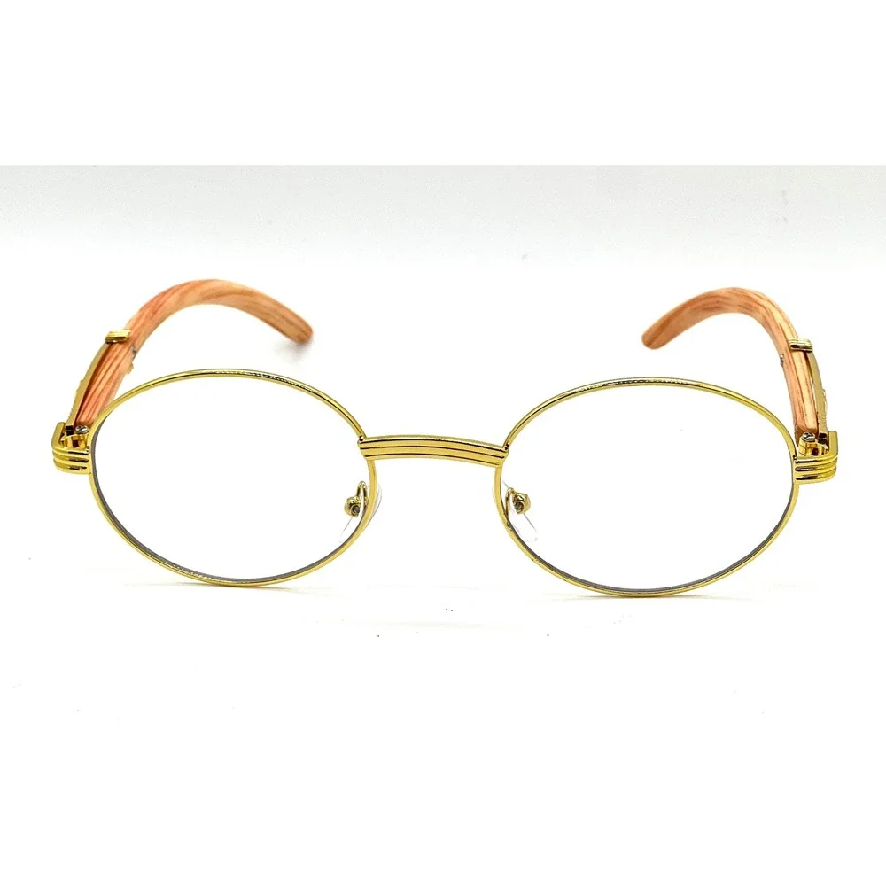 Hip Hop Eyeglasses Light Wood Timple Trendy Outdoor Party Wear Nouveau Vintage‎